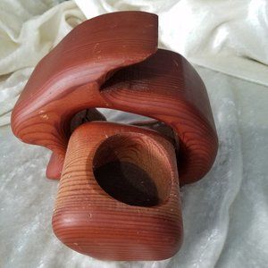 Bunny Rabbit Handcrafted Native Redwood
